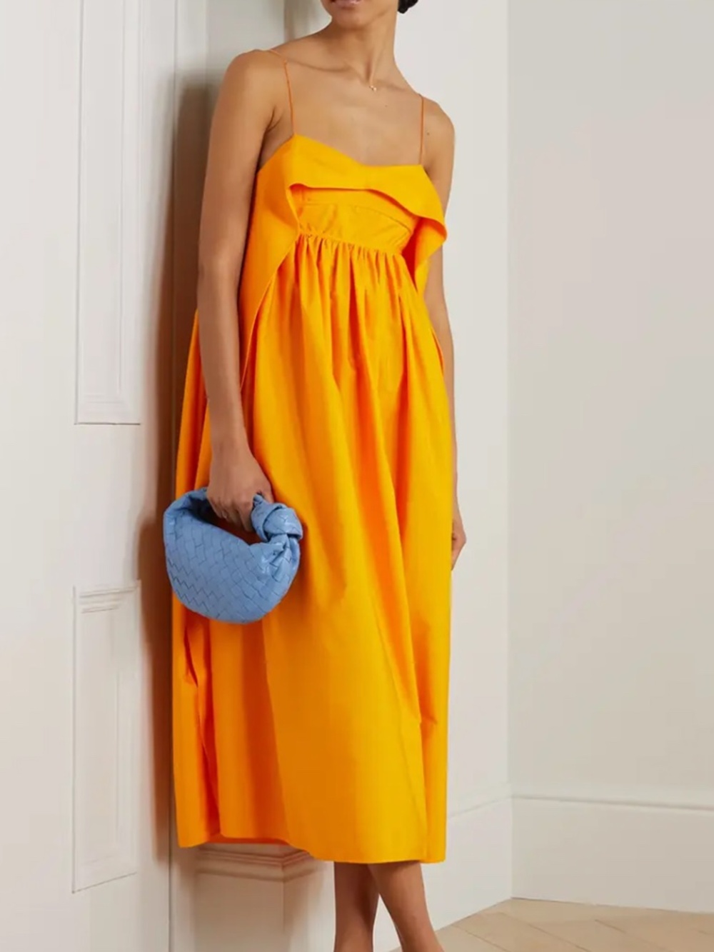 Cecilie Bahnsen tangerine cotton susa dress 4 S